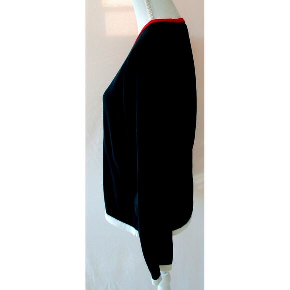 Liz Claiborne Women's Blue Long Sleeve Stretch Button Front Cardigan Sweater L. - Picture 4 of 10